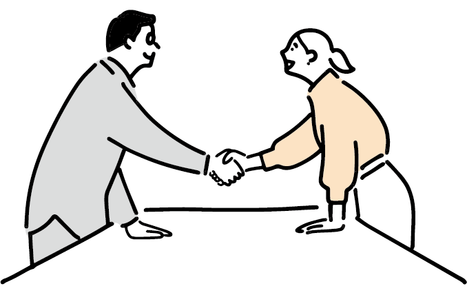 全行程を同じ担当者がサポートします